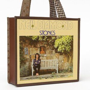 Neil Diamond Album Cover Tote Bag Faux Leather Upcycled Record Purse